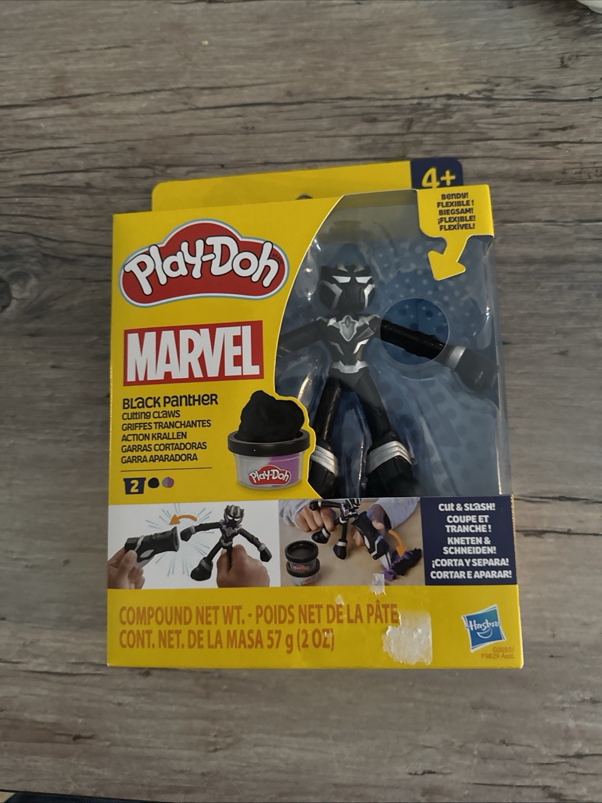 Play-Doh Marvel Black Panther Cutting Claws Set New In Box Bendy Action Figure