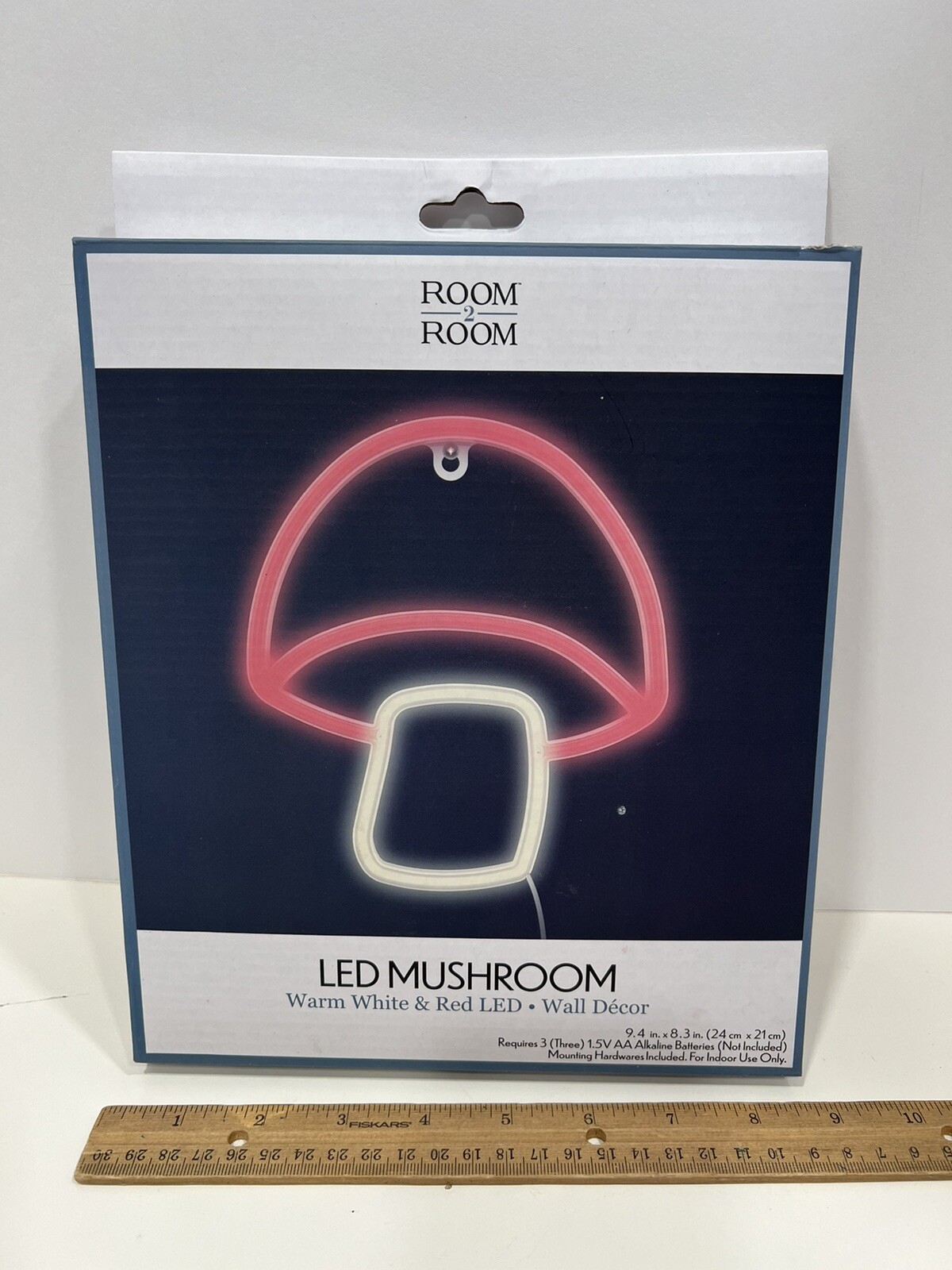 Room 2 Room LED Mushroom Wall Light Warm White & Red LED