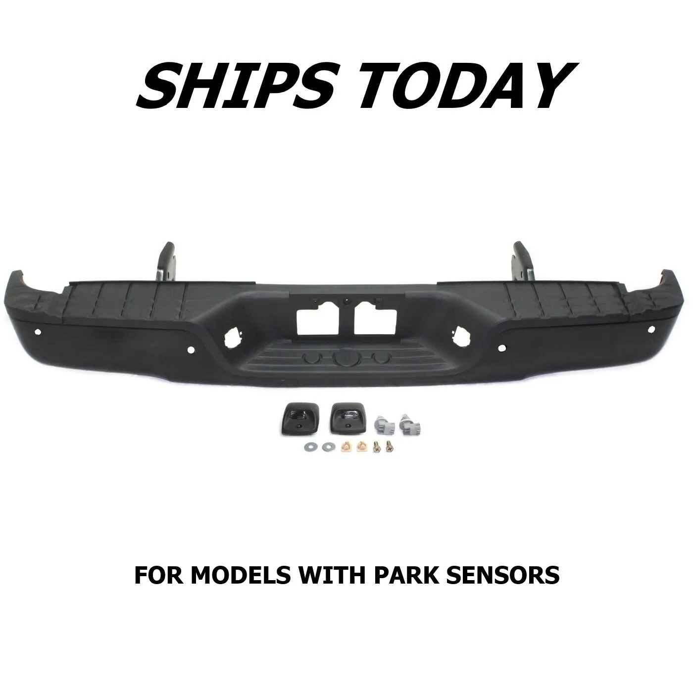 NEW Complete Rear Bumper Assembly For 2007-2013 Toyota Tundra With Sensor Holes