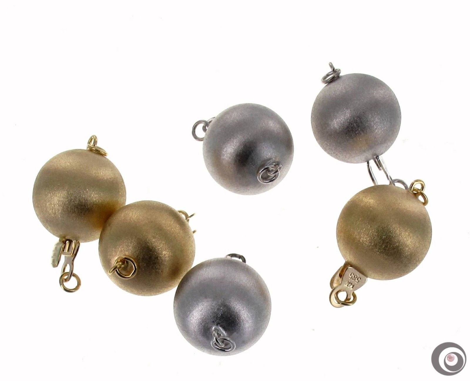14K Solid Gold Clasp / Matte Finish / 9.0mm / White Gold Or Yellow  Gold #G453
