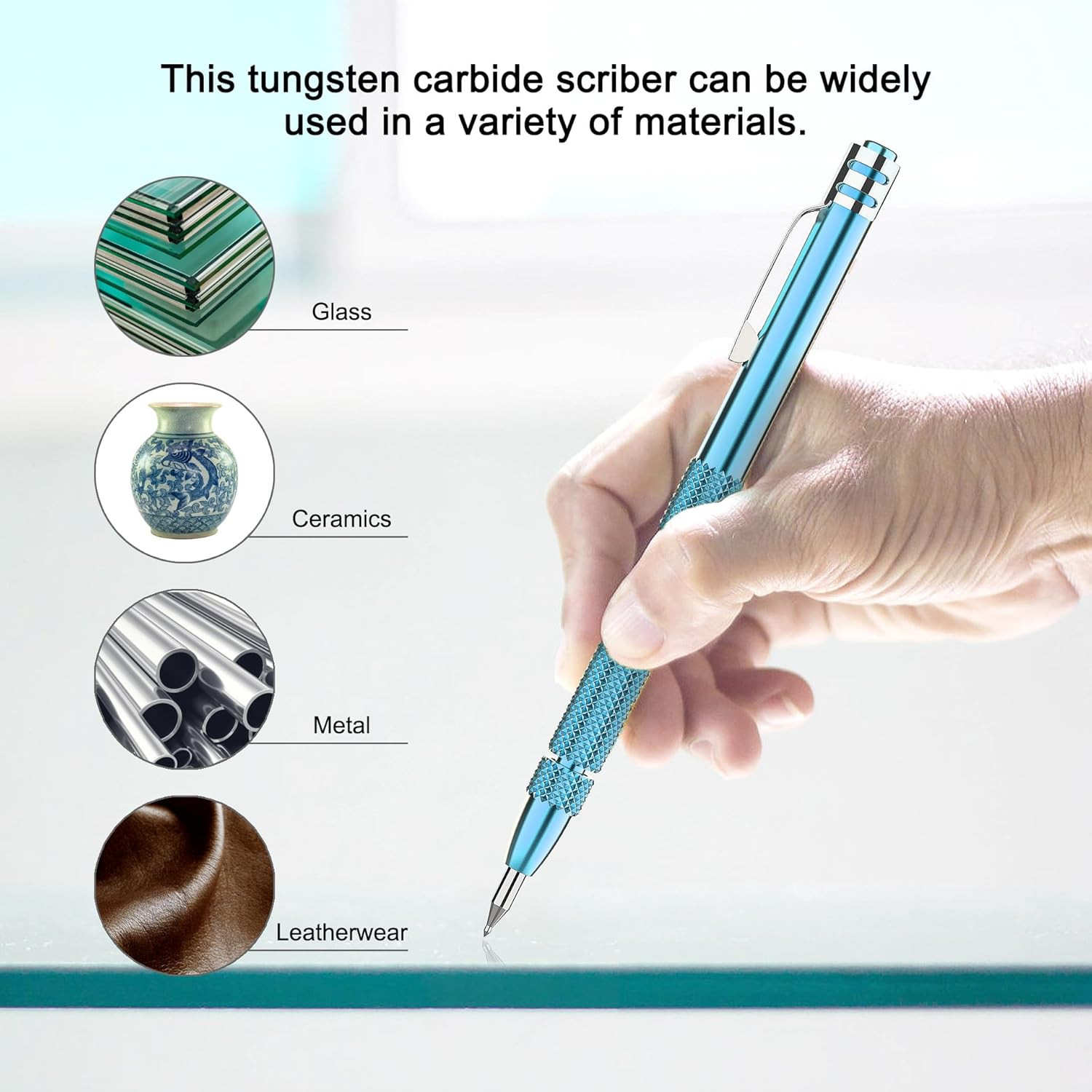 4 Pack Tungsten Carbide Scriber with Magnet,With Extra 21 Replacement Marking Ti