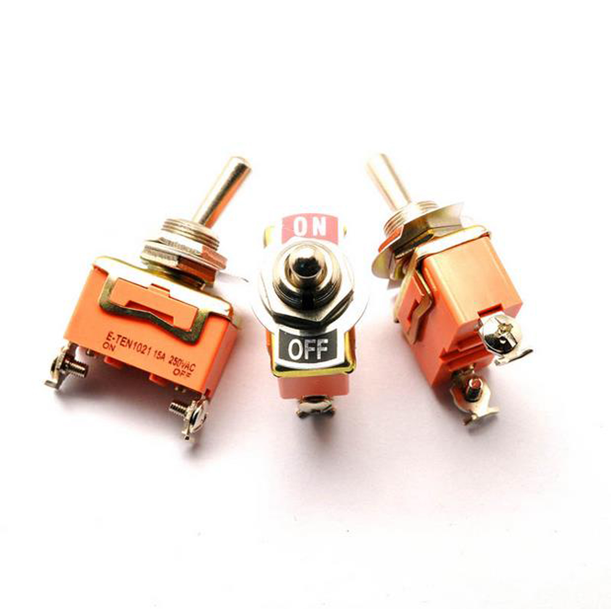 US Stock SPST ON/OFF 2 Position 4 PIN Power Control Toggle Switch E-TEN1021