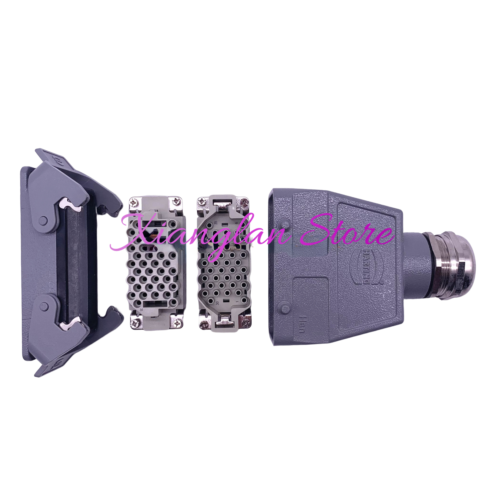 1PCS new 40-core 16A heavy-duty connector Harding plug HAN-40EEE-FC/MC