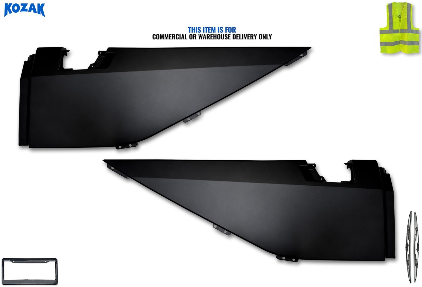 Rear Center Fairing Panels Set Right & Left Compatible with Volvo VNL 2025 2026