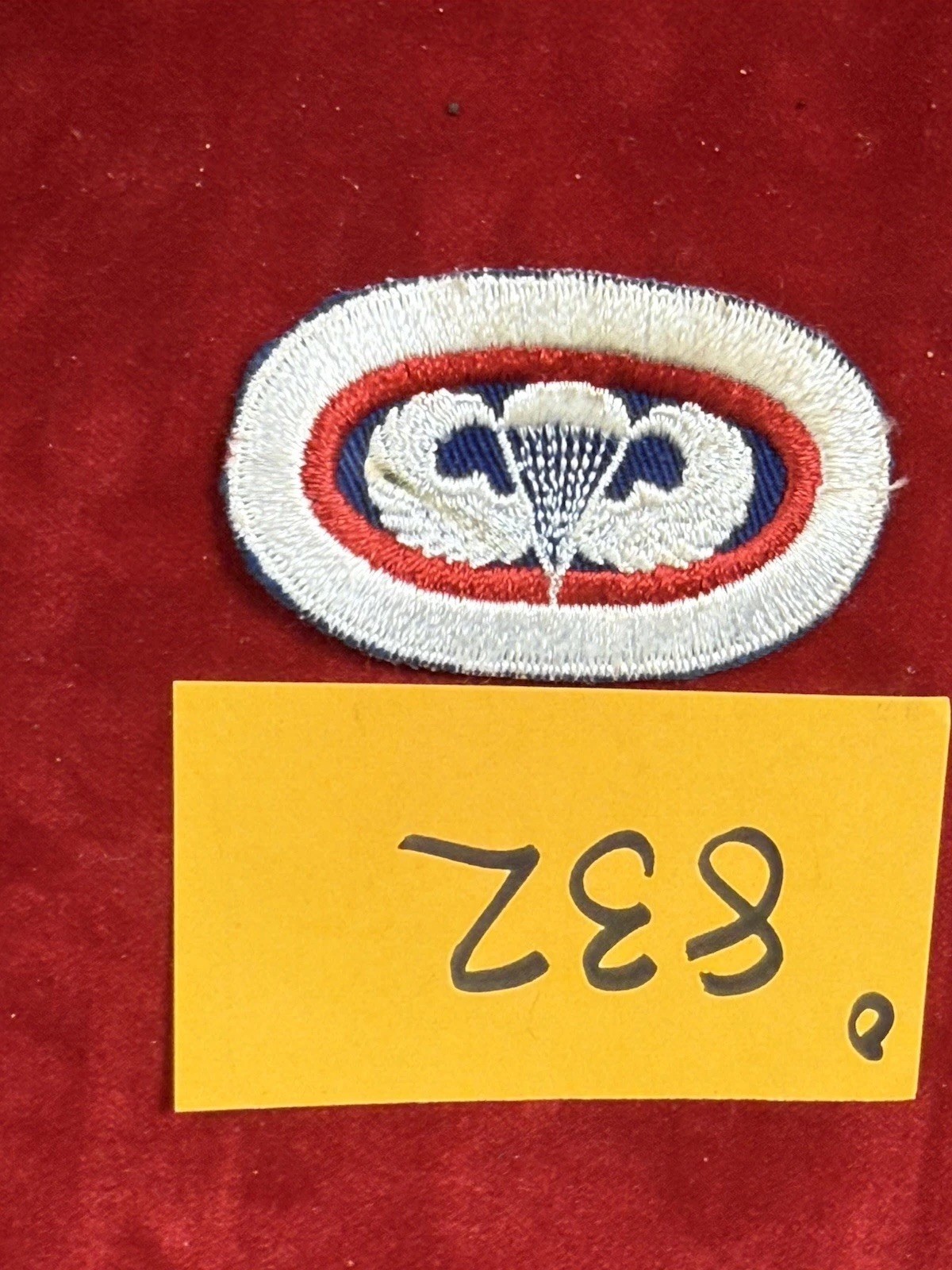 WW2 US 11th Airborne Jump wing Oval O832