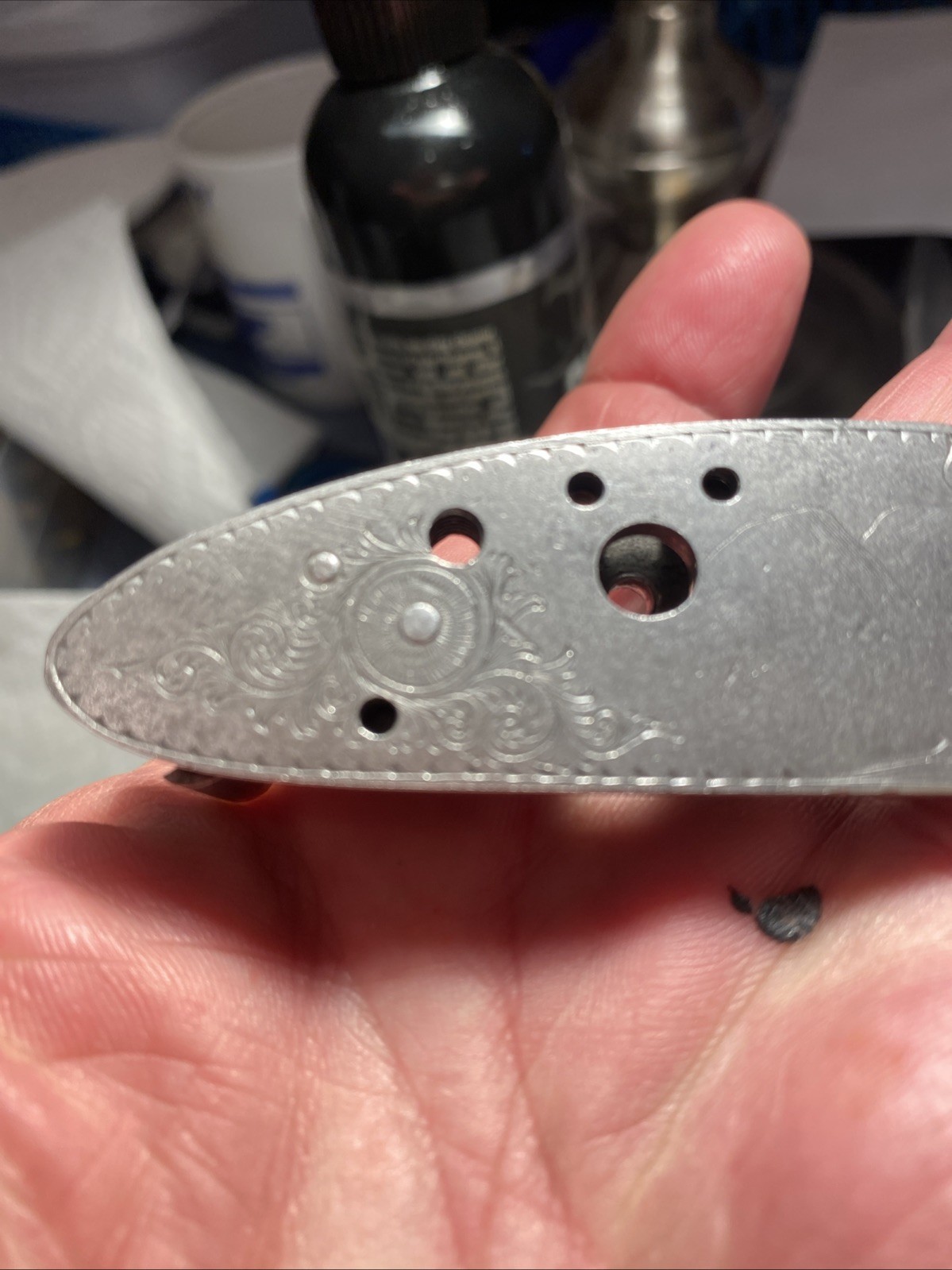 Replica Boxed Springfield Muzzleloader Lock Plates.