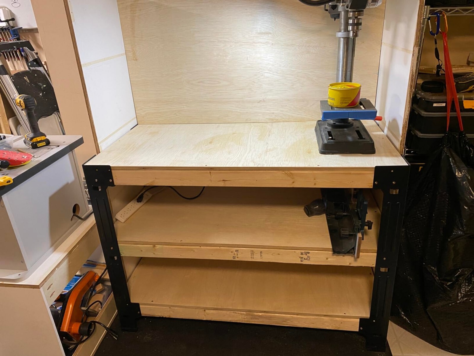 Steel Work Bench Leg Bracket Workbench Frame Kit Garage Shop Storage Shelving
