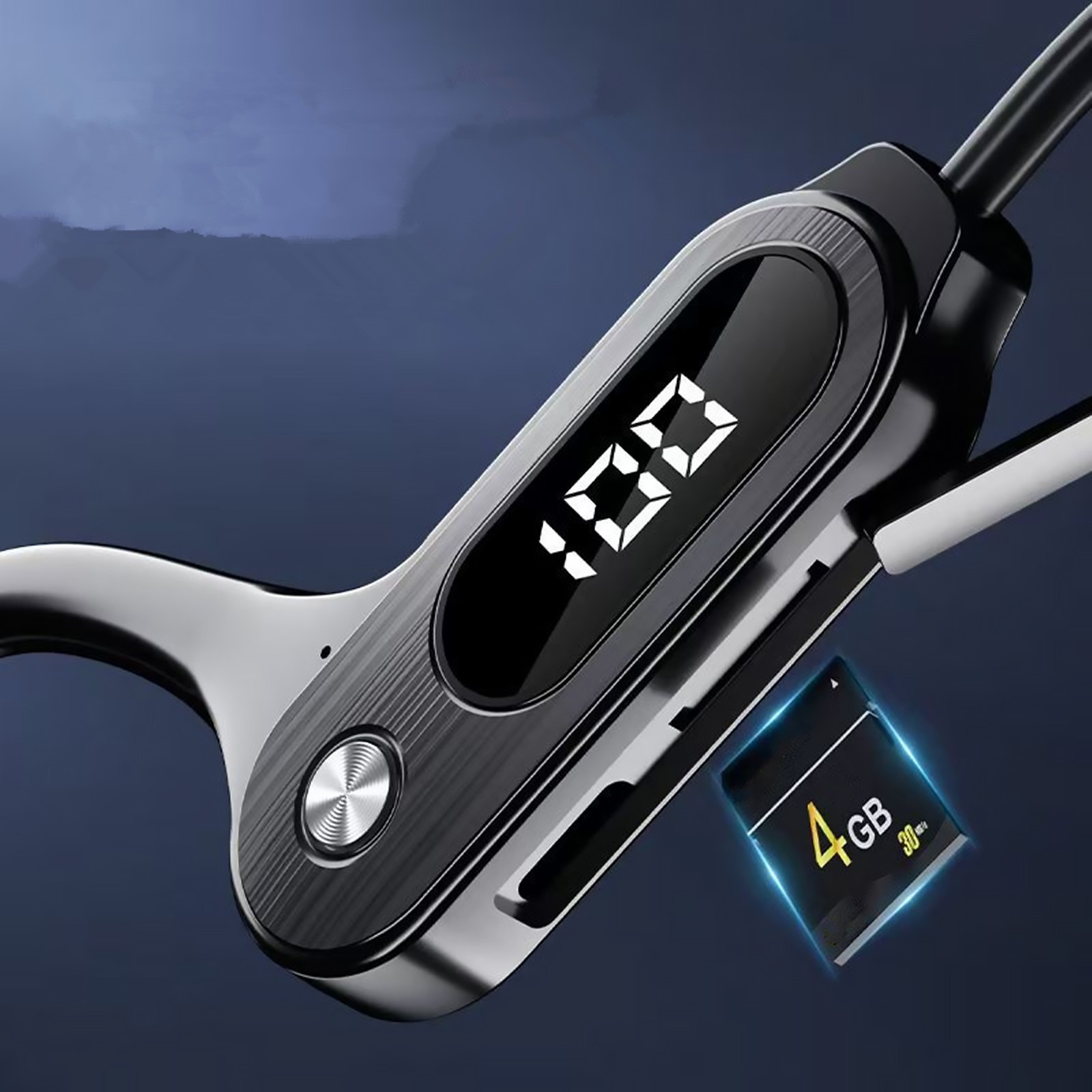 88 Hours Wireless Bluetooth 5.3 Bone Conduction Headphones Exercise 30 days