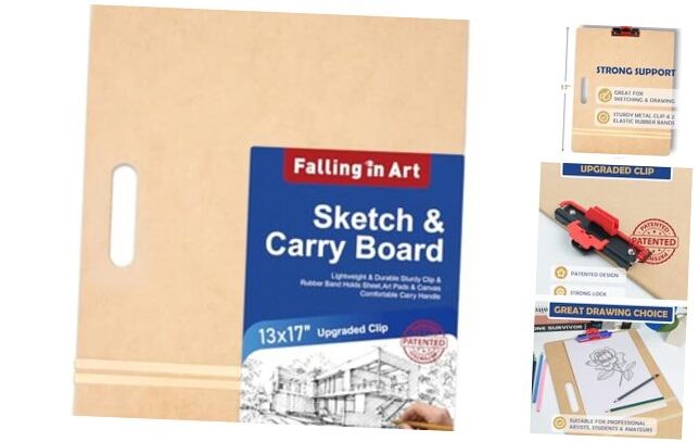 13x17 Professional Drawing Boards, Portable Sketch Board with Adjustable