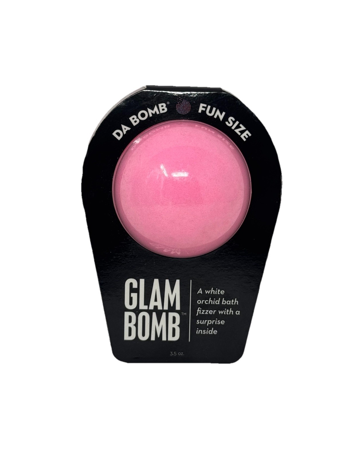 Da Bomb Glam Bomb Bath Fizzer Orchid Surprise Inside White Pink 3.5oz