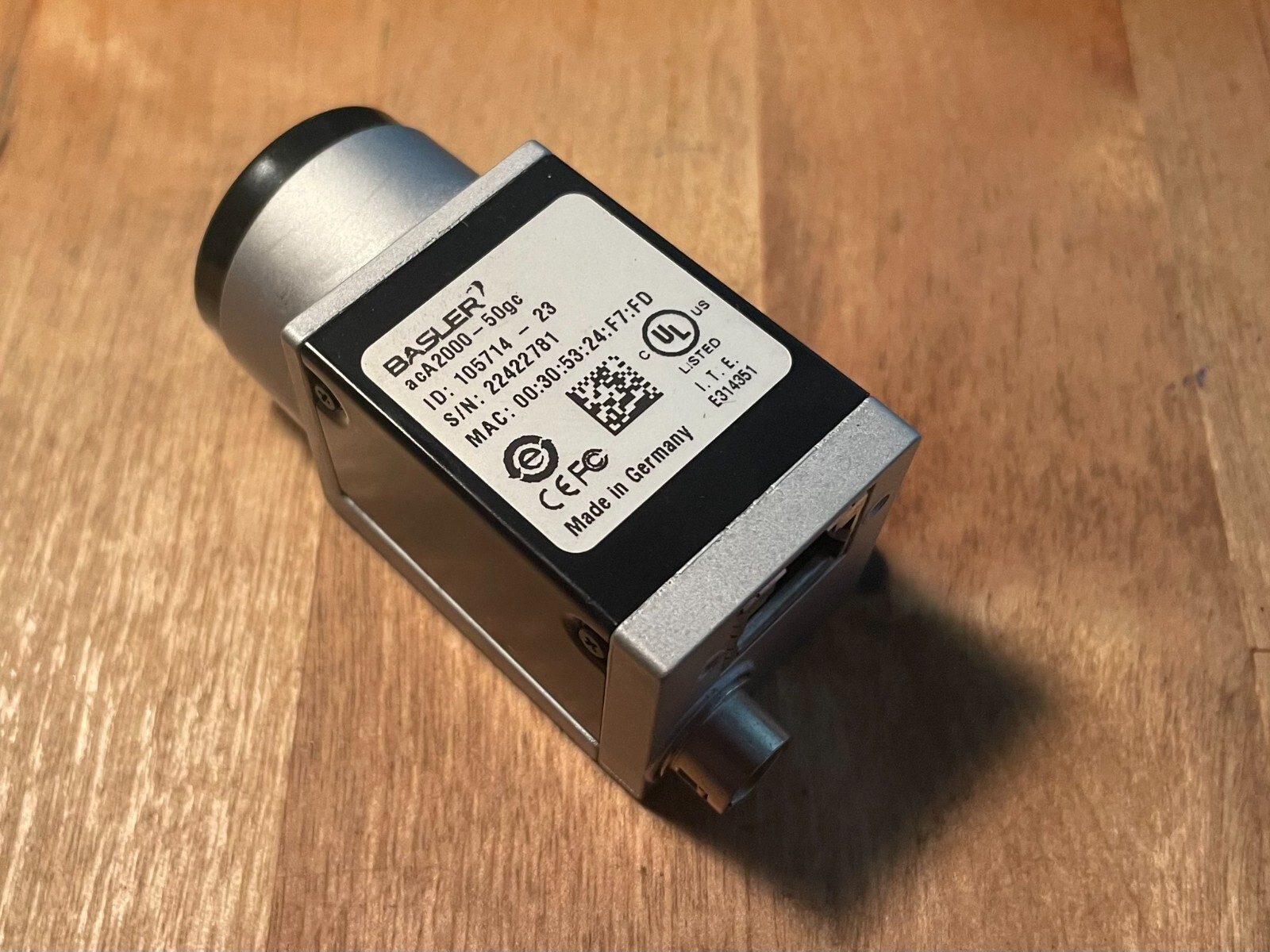 Basler acA2000-50gc Camera (Computer Vision)