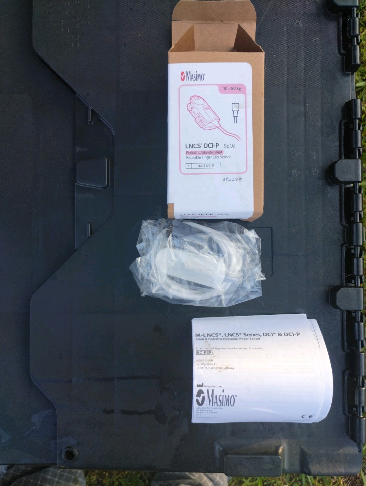 NIB Masimo 1864 LNCS DCI-P Finger Clip Sensor 3ft Cable