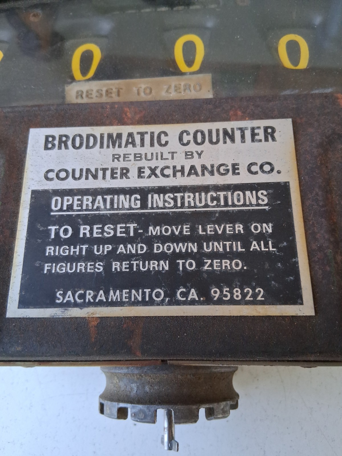 Brodie Meter 16100 Brodimatic Counter
