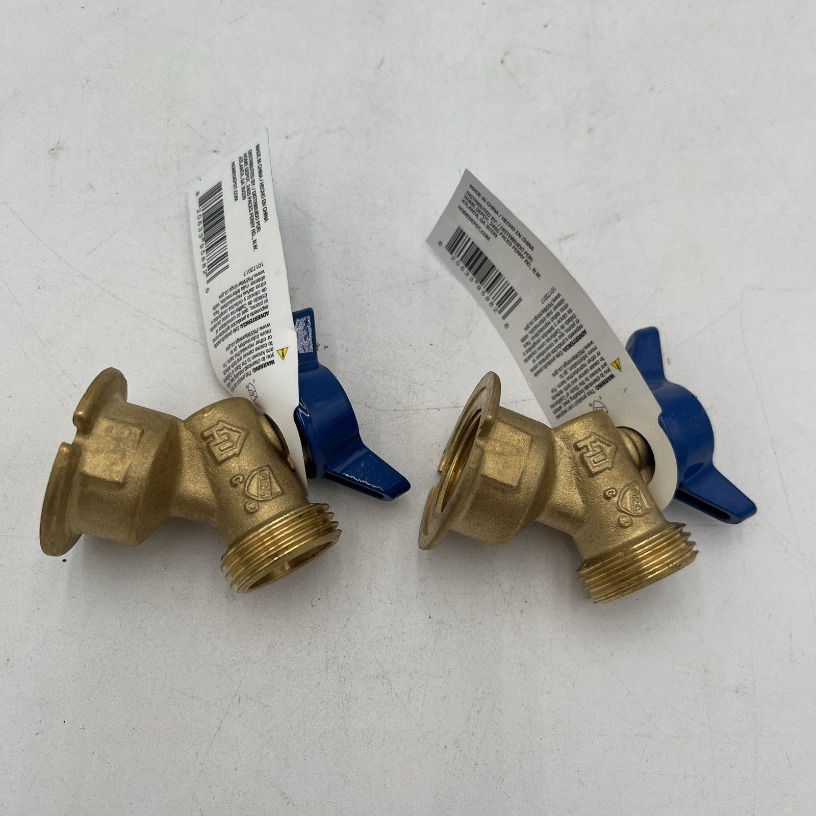 NEW!! 2 Pack Everbilt Sillcock Valve 1/4 Turn FPT x MHT Brass 1/2" VSC-QTR-B4EB