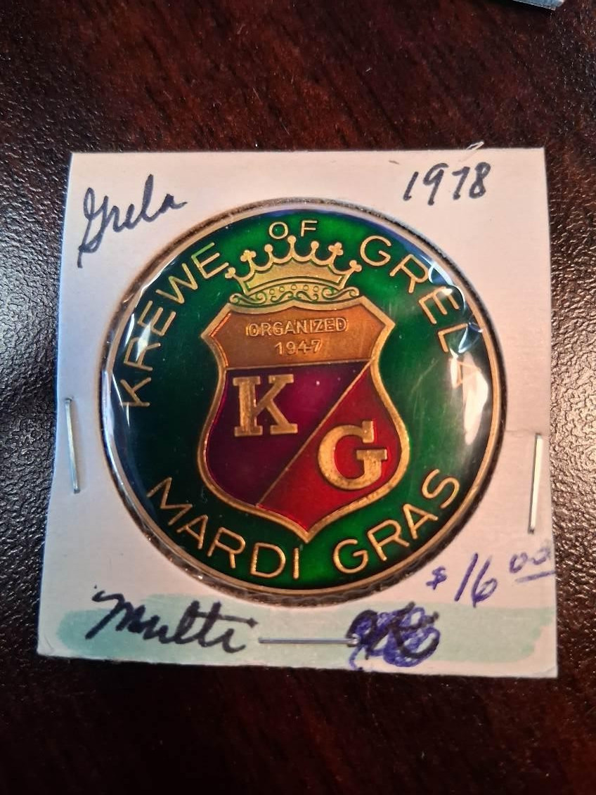 1978 Grela Multi Color Doubloon - Mardi Gras