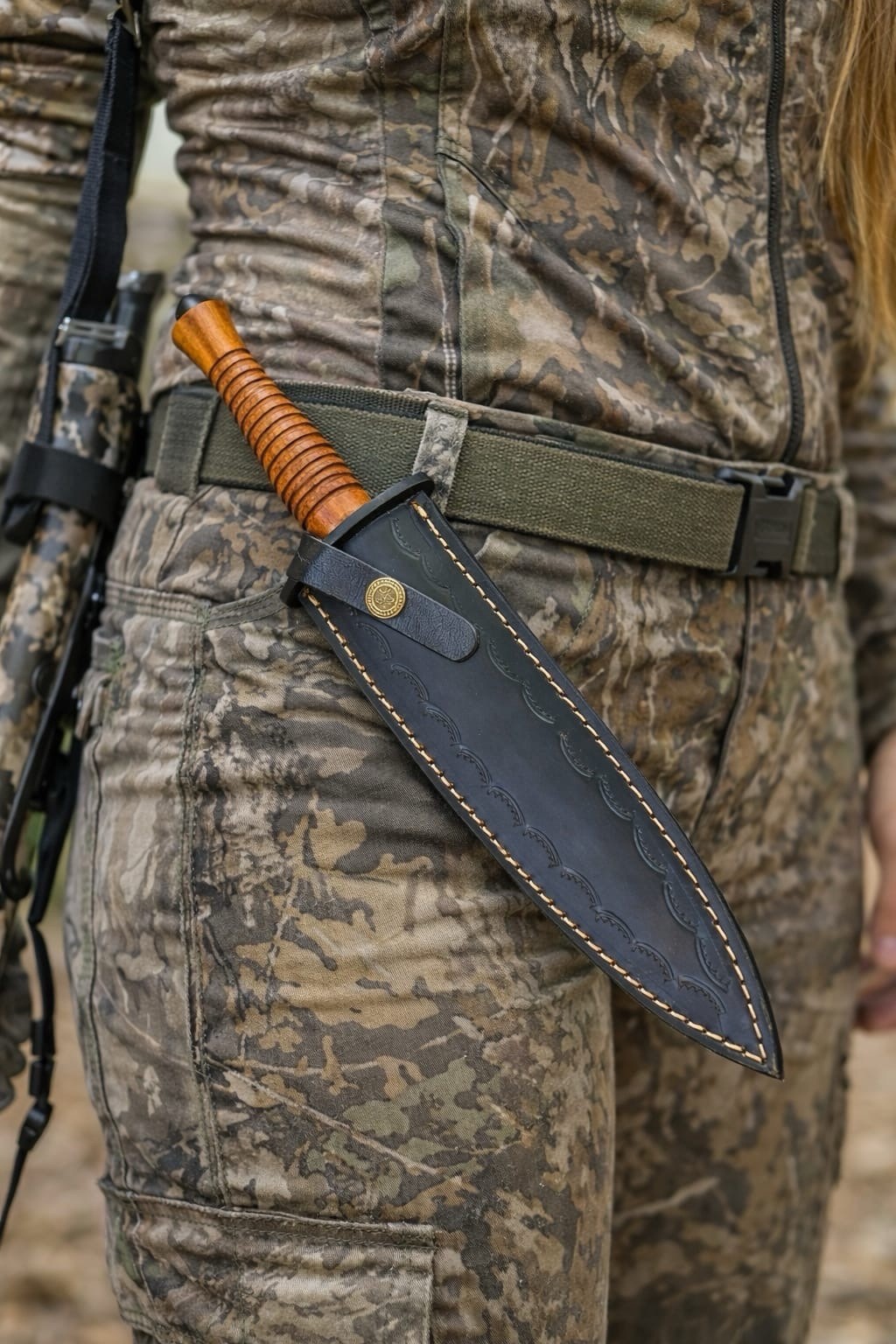 Custom Handmade Carbon Steel Fix Blade Knife With Sheath