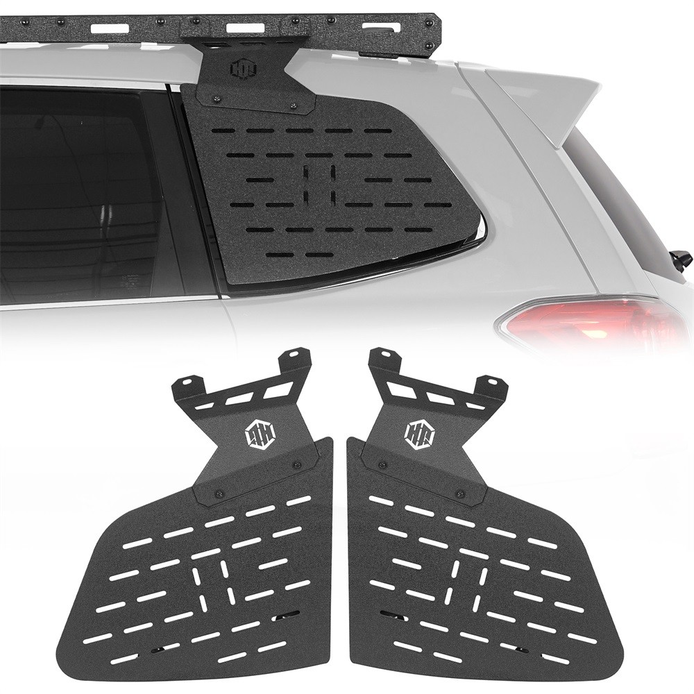 2Pc Rear Window Exterior Storage Panel Molle Panel Fit 2014-2018 Subaru Forester