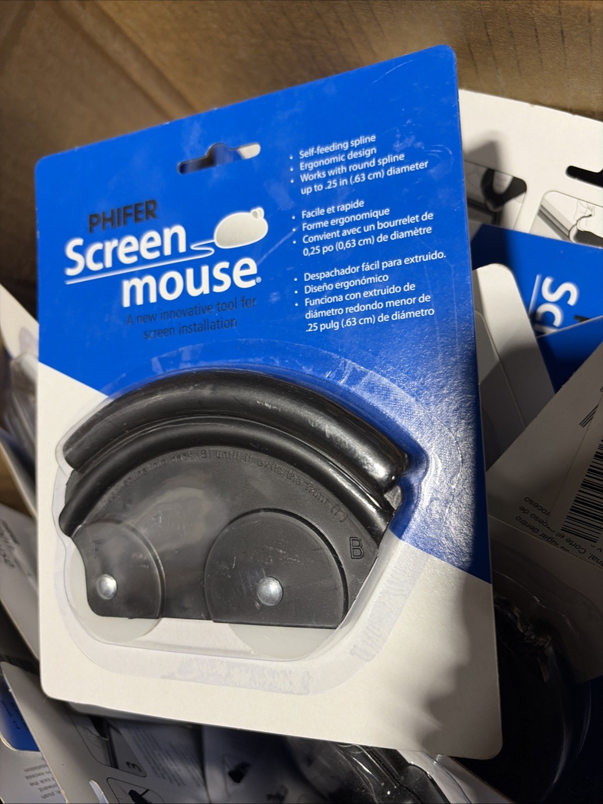 2-PACK Phifer Screen Mouse Roller Tool Black