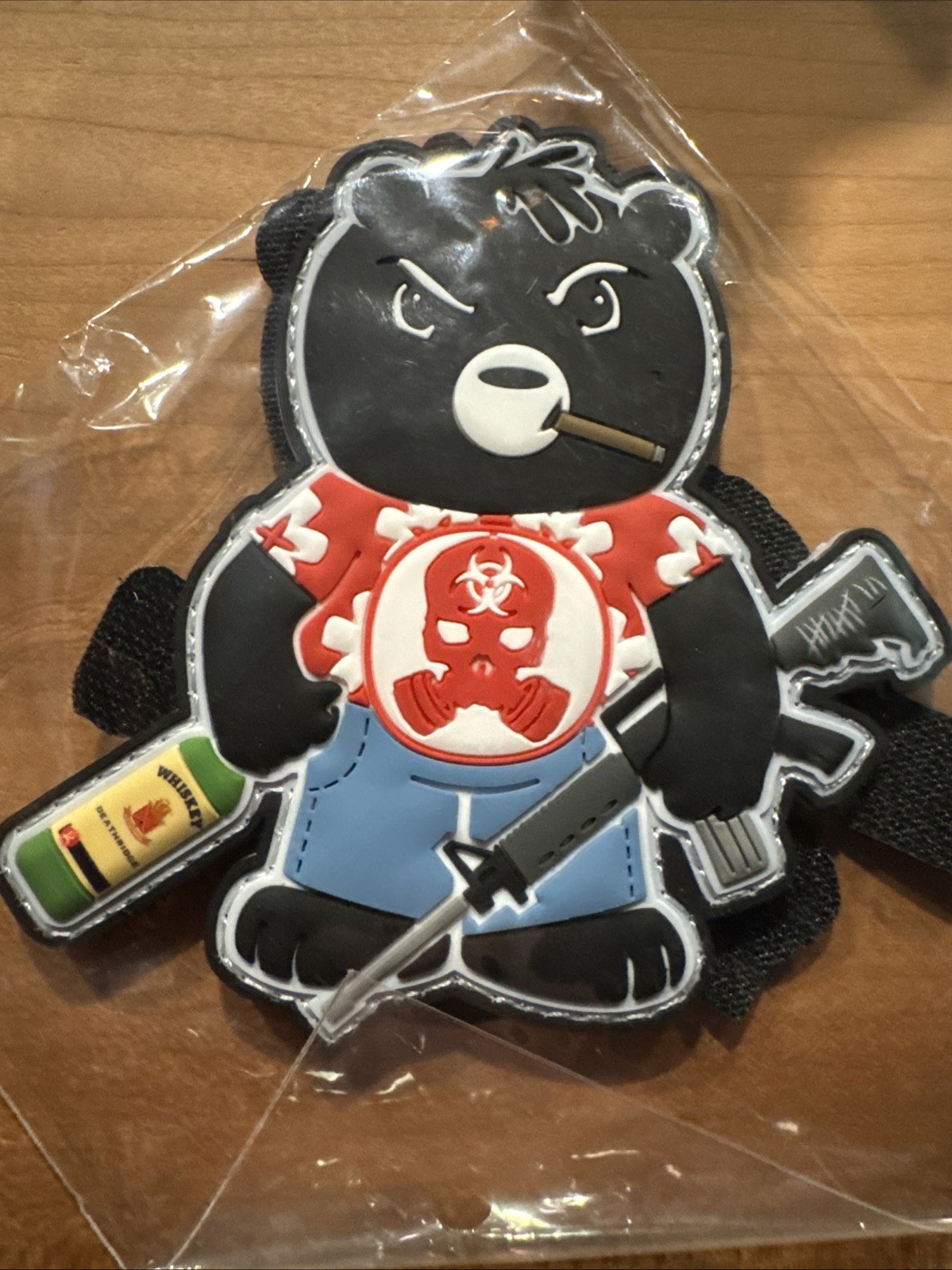 ZERT NATION Death Blossom Party Shirt ‘Hate’ Bear  PVC Morale Patch Zombie Zero
