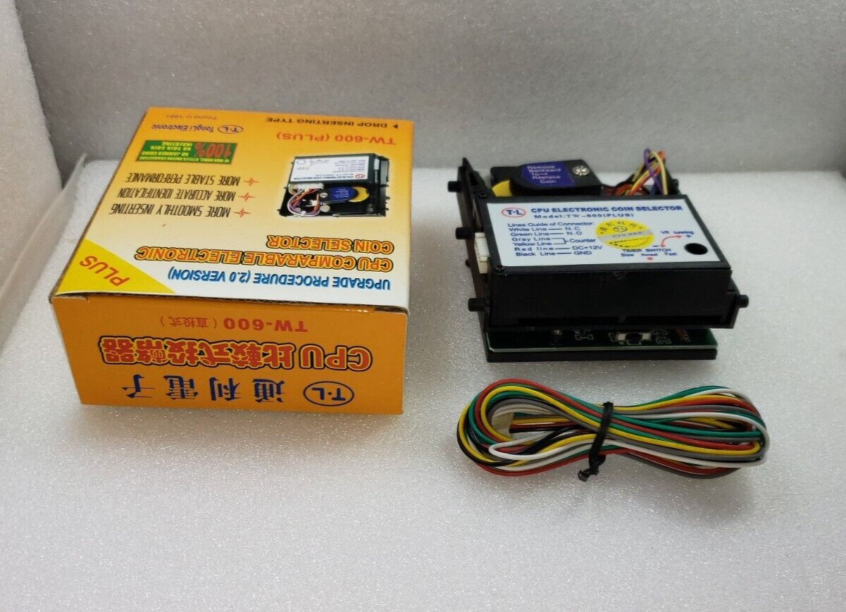 Coin Selector TW-600 (CPU comparable) for Arcade Machine Video Game Arcade Parts