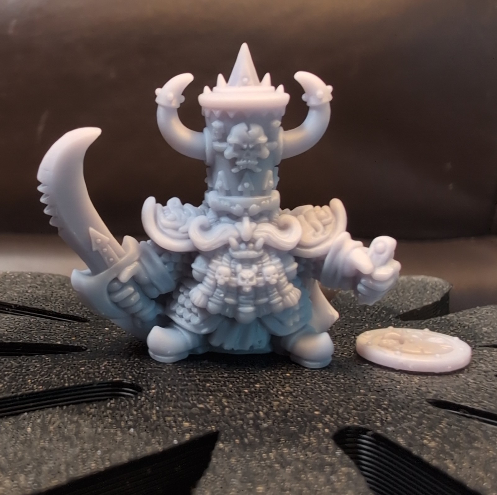 Evil Dwarf Sword Lord - Fabelzel Sculpt Resin Miniature RPG Skirmish Wargame