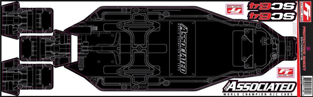 Team Associated - RC10SC6.4 FT Chassis Protective Sheet, Printed