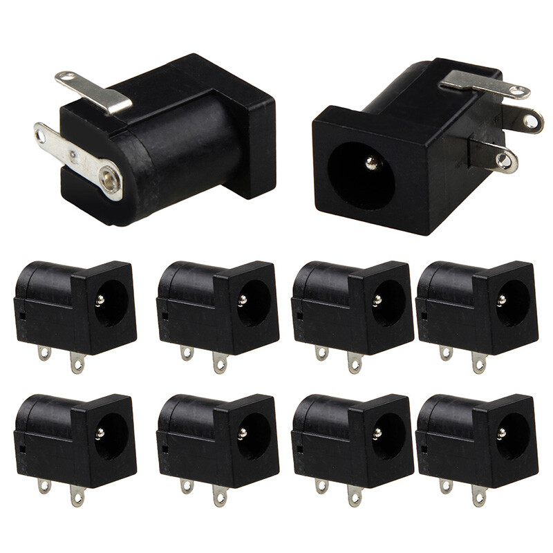 5.5x2.1mm DC Power Supply Socket Power Supply Female Panel Mount Connector