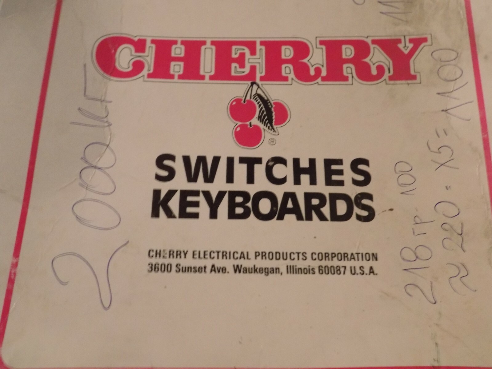 1x CHERRY Micro switch 125V 0.1A