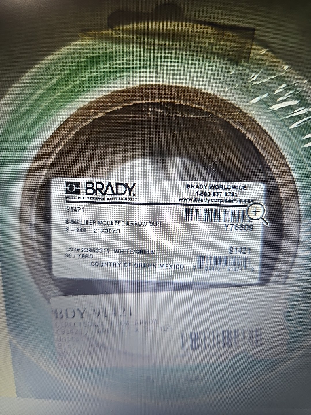 BRADY MOUNTED ARROW TAPE 91421 NEW ++++++LOT OF 5