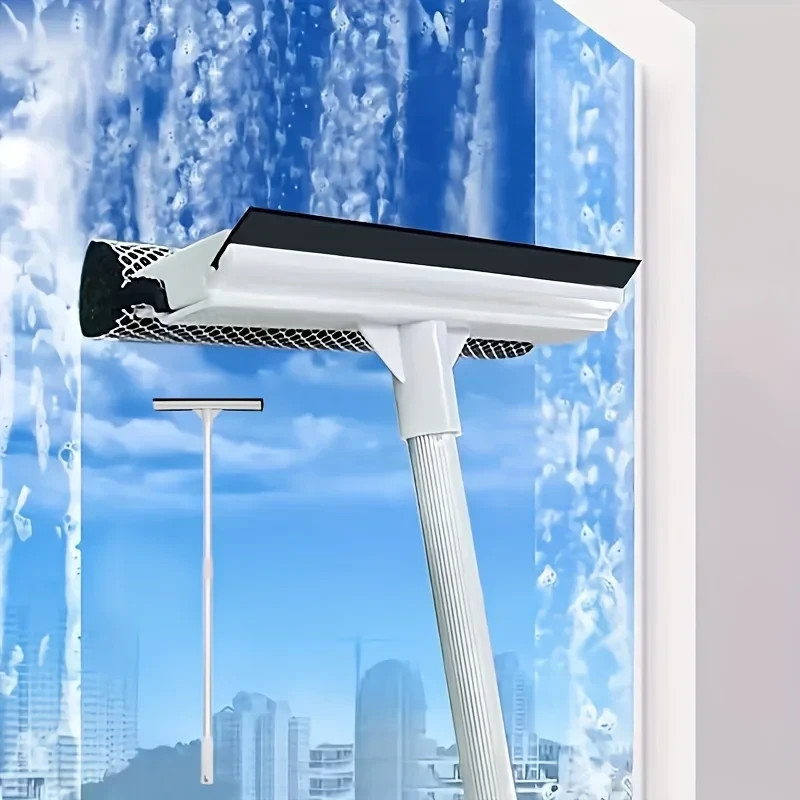 Extendable Window Squeegee Cleaner Long Handle Glass Car Window Wash Cleaner