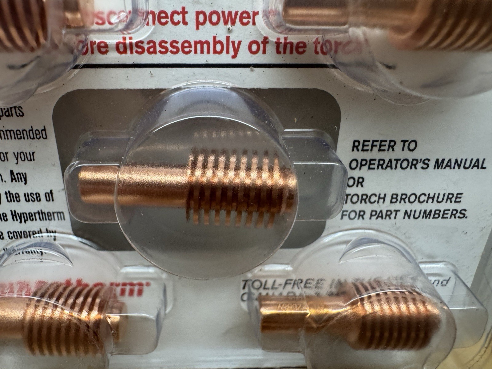 Hypertherm / set of 5 / electrodes / 220669 / Powermax45 / 45 A / All Processes