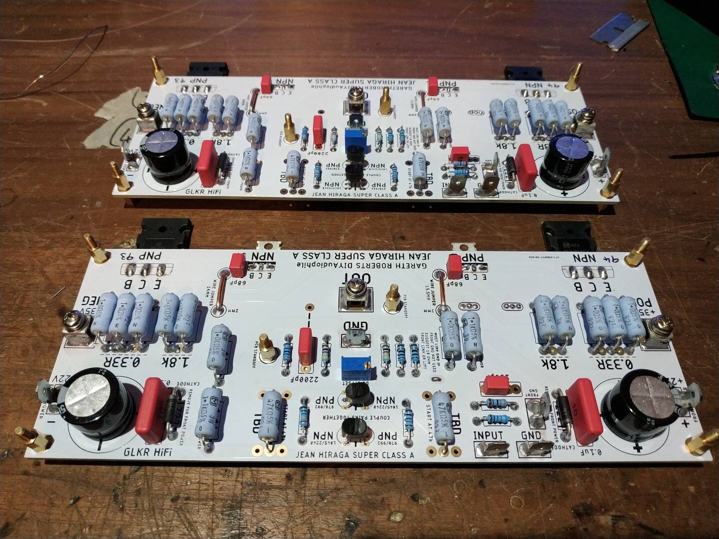 Jean Hiraga Super Class A Amplifier PCB Set Premium Custom DIY 2x Blank PCBs