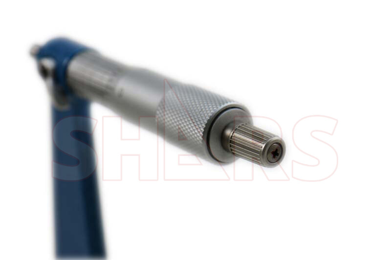 SHARS 1 - 2" PRECISION DEEP THROAT MICROMETER CARBIDE .0001" 6" DEEP NEW M}