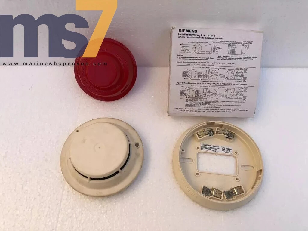 SIEMENS PE-11 INTELLIGENT SMOKE DETECTOR FIRE ALARM WITH BASE PLATE #2