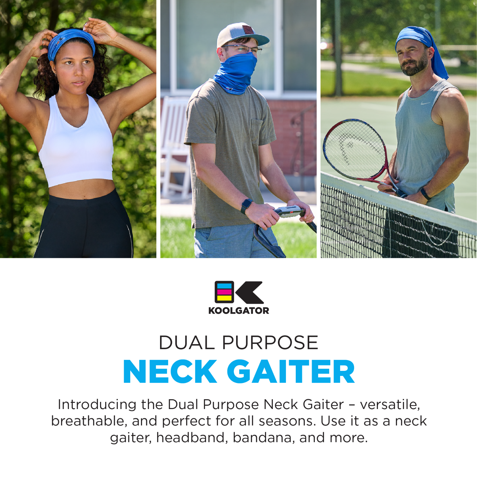 KOOLGATOR Dual Purpose Neck Gaiter