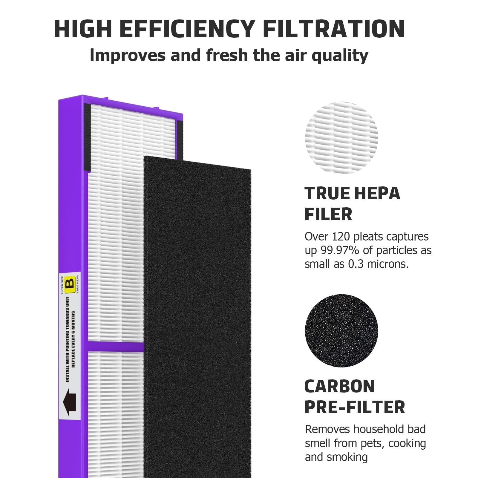 FLT4850PT Filter B Fresh Pet Replacement Compatible with Guardian Models AC48...
