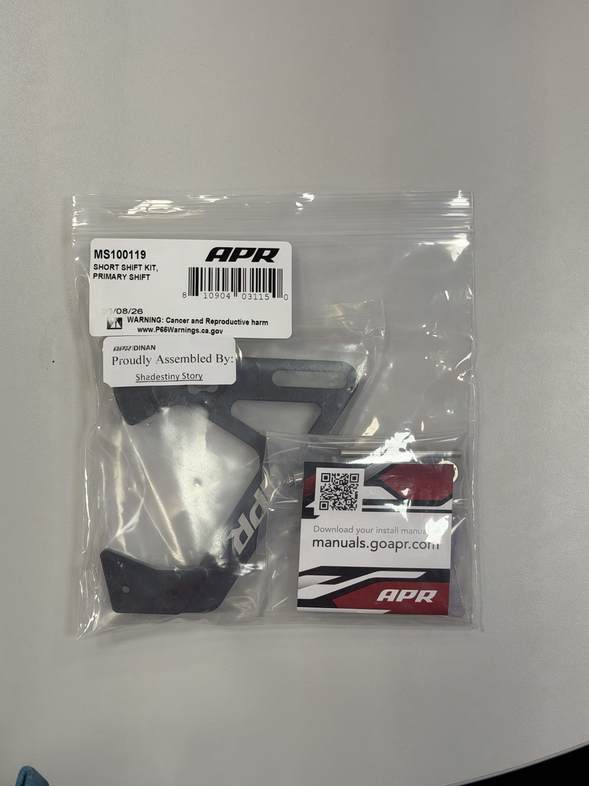 APR Short Shift Lever Assembly