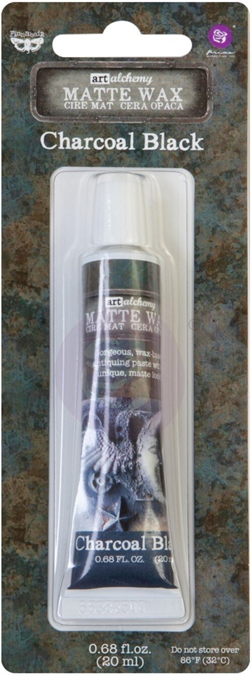 Finnabair Art Alchemy Matte Wax .68 Fluid Ounce-Charcoal Black