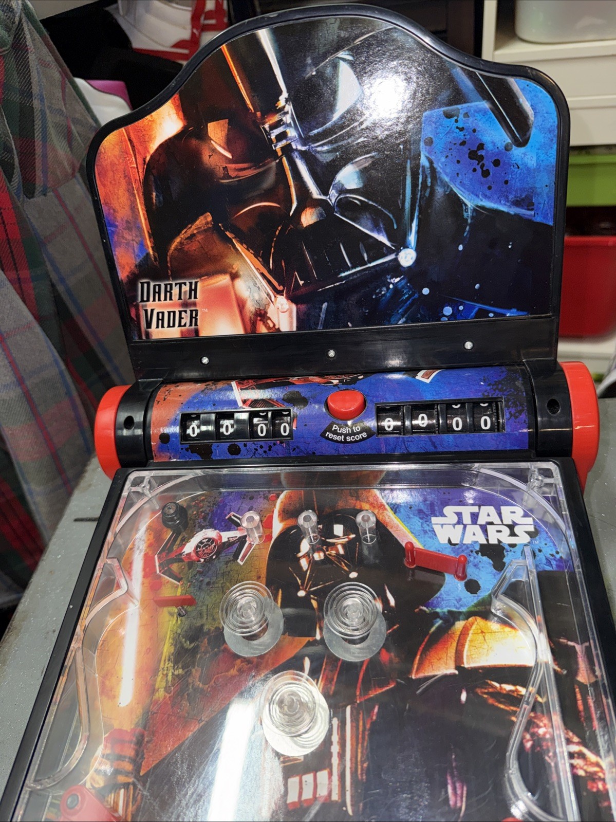 2004 Star Wars DARTH VADER Pinball Machine Electronic Talking Tabletob FUNRISE