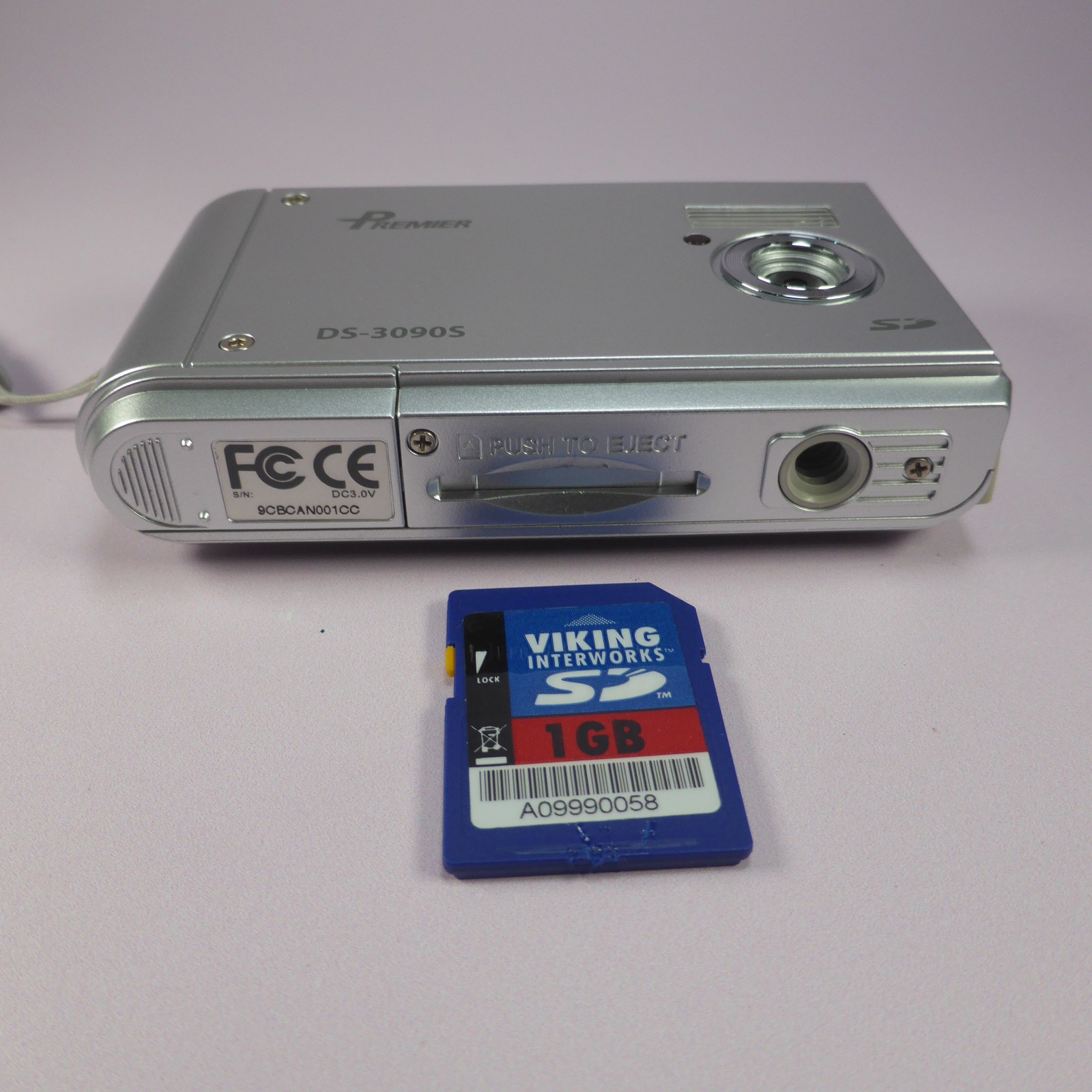 Premier DS-3090S 3.0MP Compact Digital Camera Silver Tested