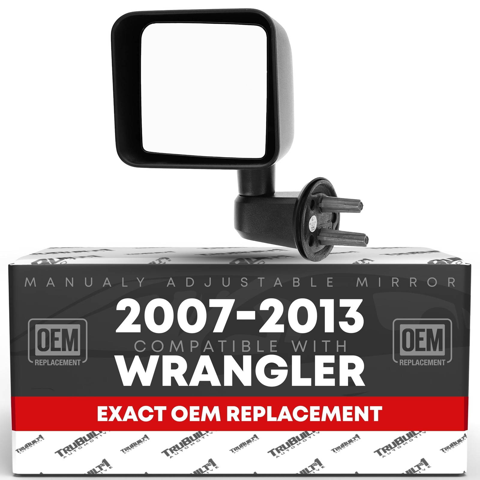 Driver Side Mirror Replacement - Compatible with 2007-2013 Jeep Wrangler - Ma...