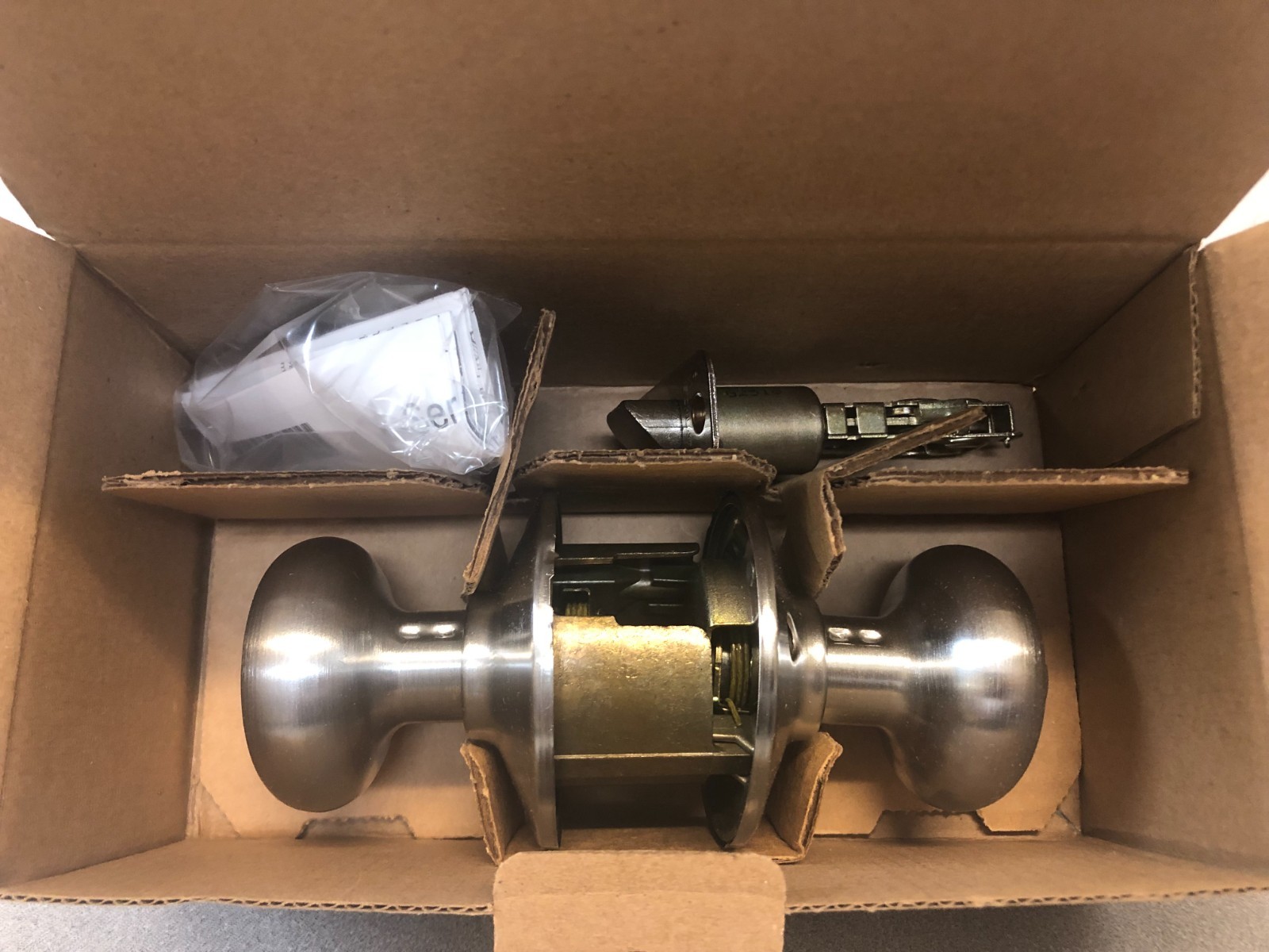 Schlage F40PLY626 Plymouth Satin Chrome Privacy Knob Right or Left Handed