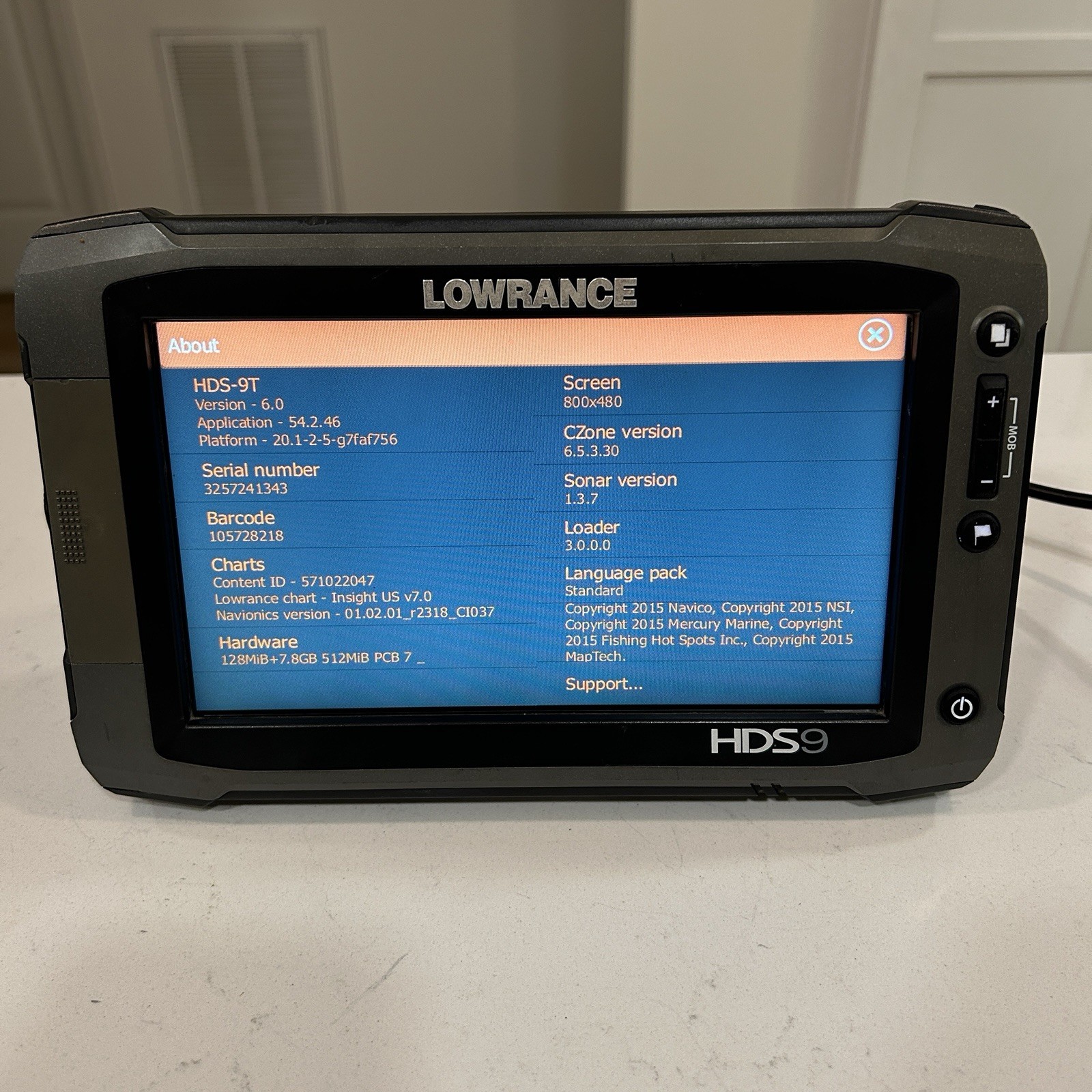 Lowrance HDS 9 Gen 2 Touch Head Unit