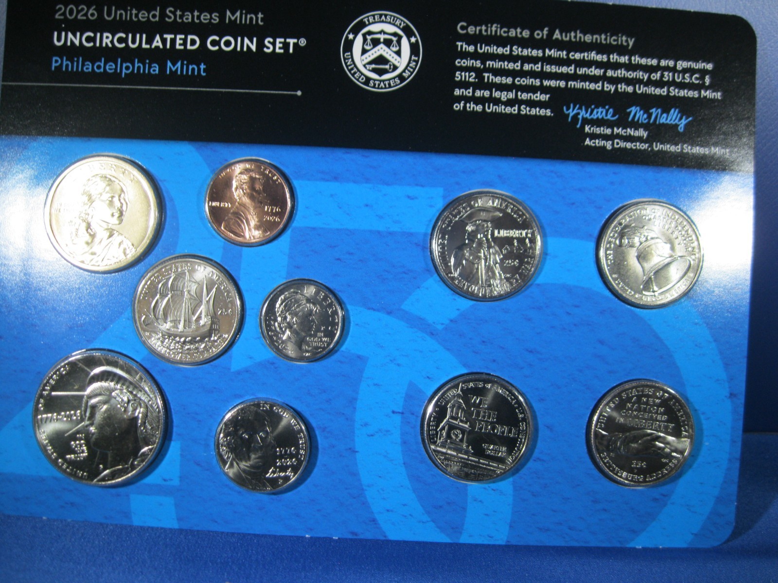 2026 P & D US MINT OFFICIAL UNC SET INCLUDING RARE ONE YEAR ONLY CENT
