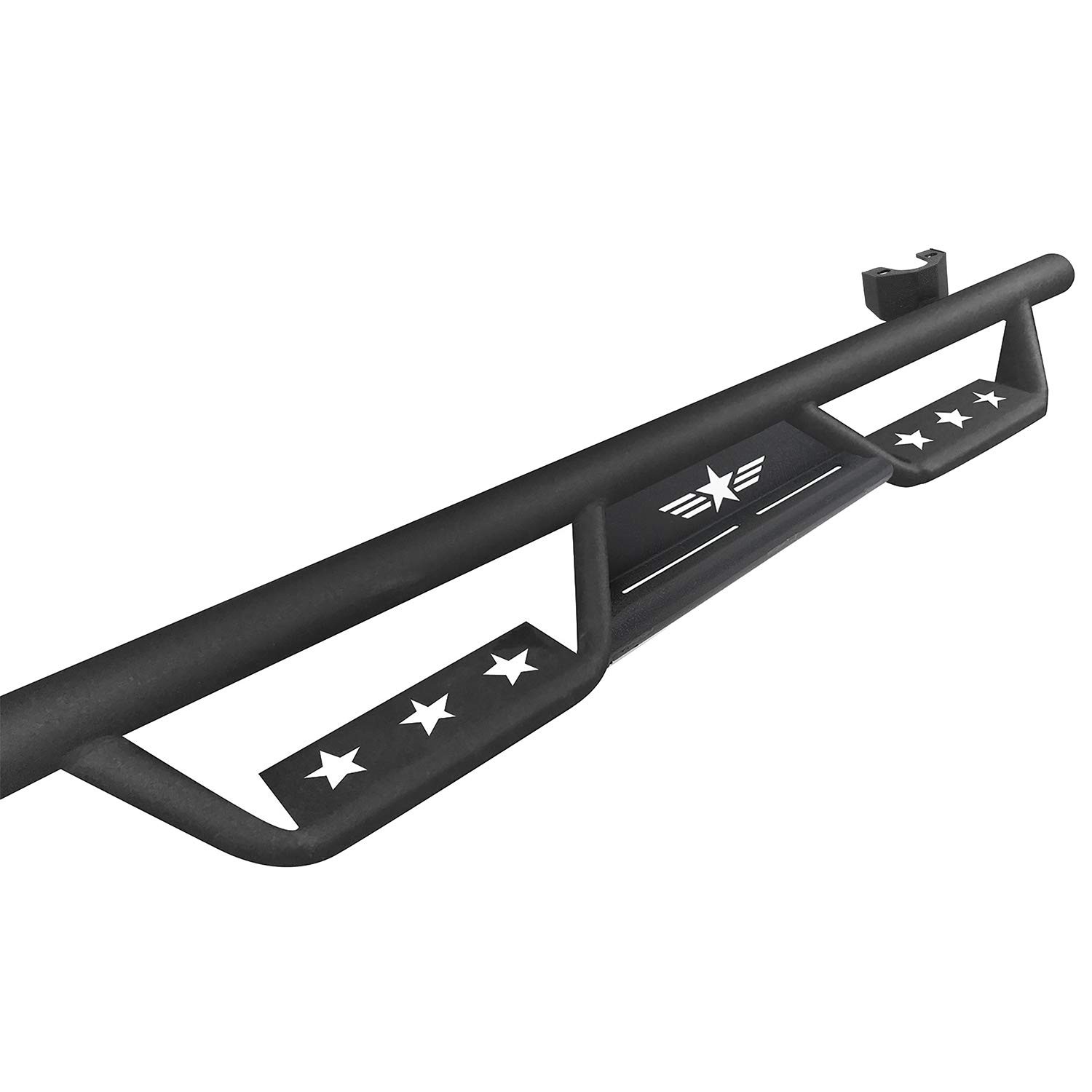 JKU Unlimited Side Steps Nerf Bar Running Board Solid Steel Compatible with Jeep