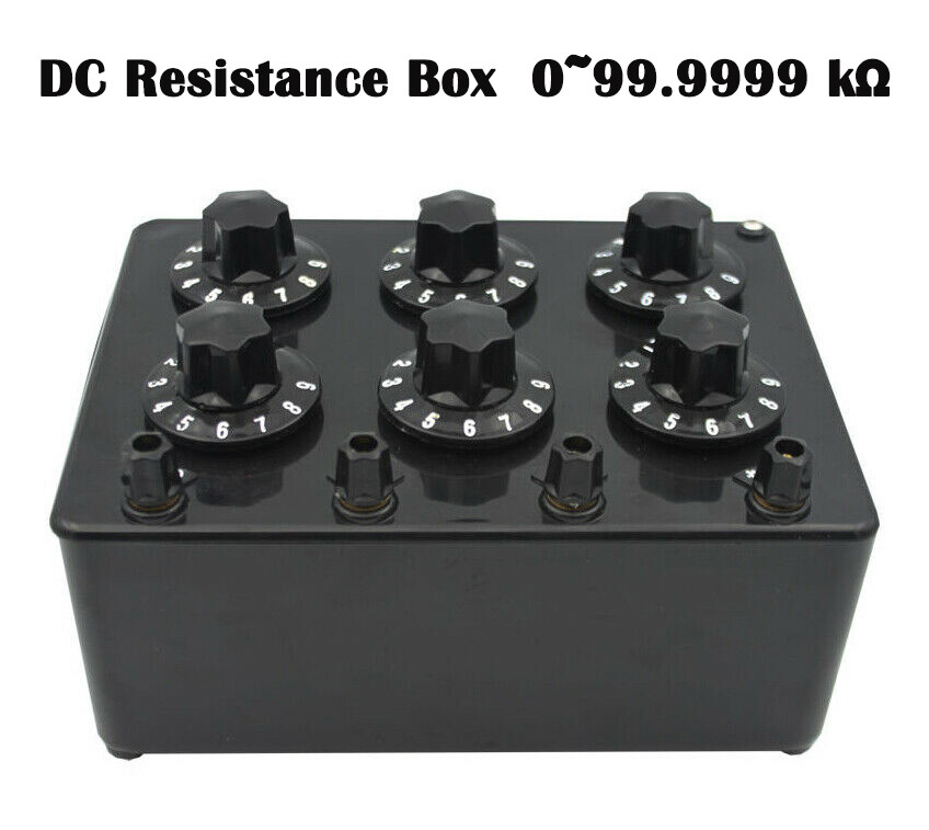 Lab DC Resistance Box DC Decade Resistor Resistance Box Equipment 0~99.9999 kΩ