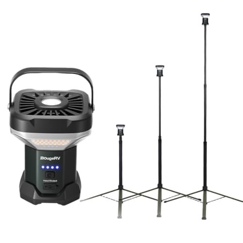 8000mAh Telescoping Camping Light 7.55 ft Rechargeable LED Tent Lamp 3200 Lumen