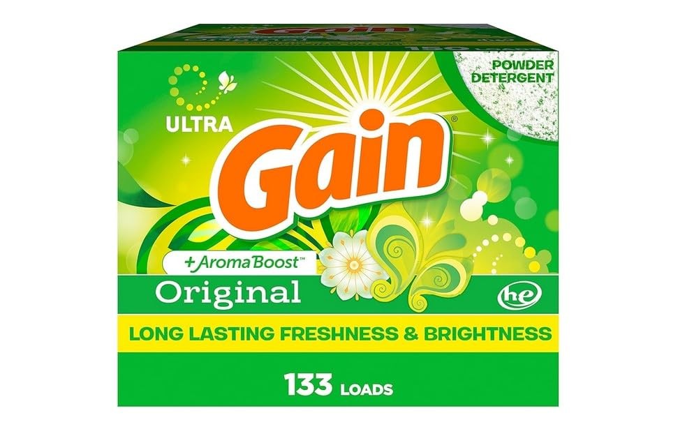 Gain Powder Laundry Detergent, Original Scent, 133 123 Ounce (Pack of 1)