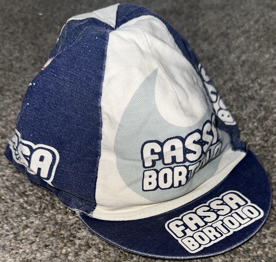 Vintage Fassa Bortolo Cycling Cap Hat Nalini Elastic