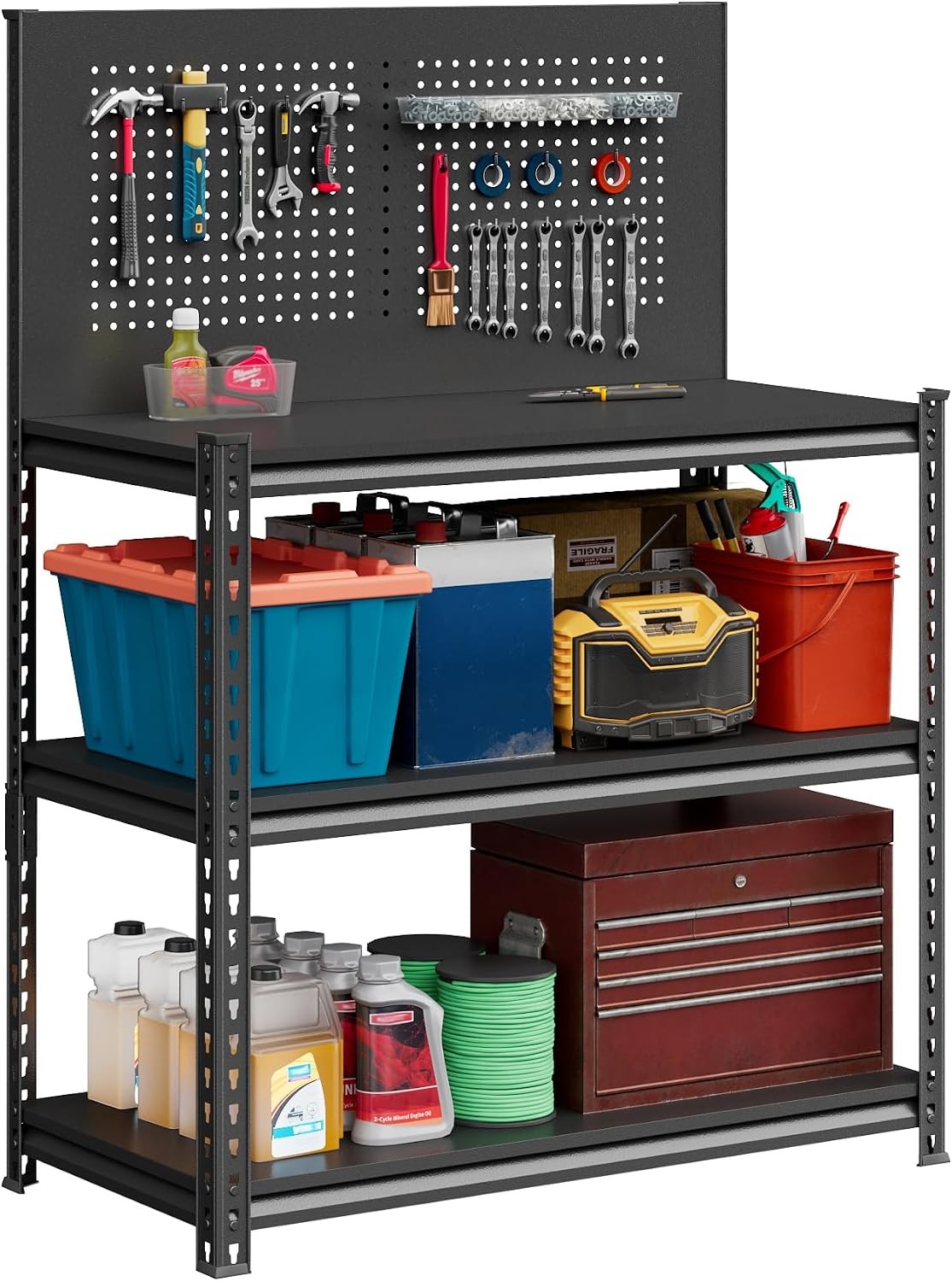 Workbench on Wheels Adjustable Heavy Duty Work Table W/ Wheels Heavy Duty
